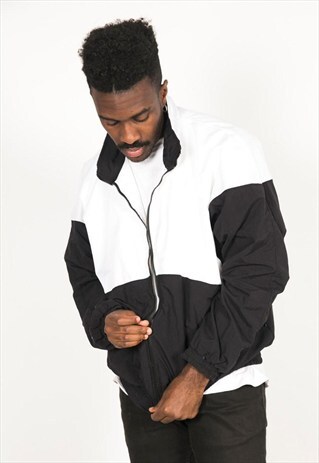 VINTAGE 80'S USA PUMA SHELL SPORT JACKET / S0083