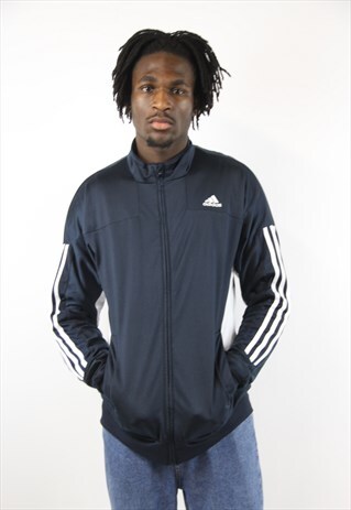 VINTAGE ADIDAS NAVY ZIP-UP SPORTS JACKET