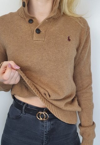 brown ralph lauren jumper