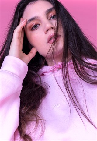 G&G UNISEX PINK SIMPLE HOOD