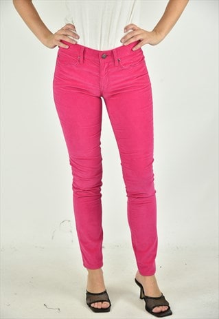 VINTAGE 90'S GAP CORDUROY JEGGINGS PINK SIZE 26