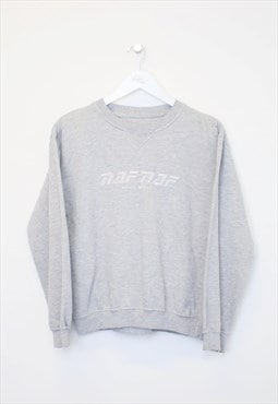 Vintage NAFNAF sweatshirt in grey marl. Best fits S