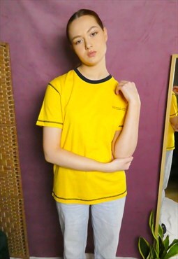 Vintage Polo Ralph Lauren yellow t-shirt (Size M - up to 14)