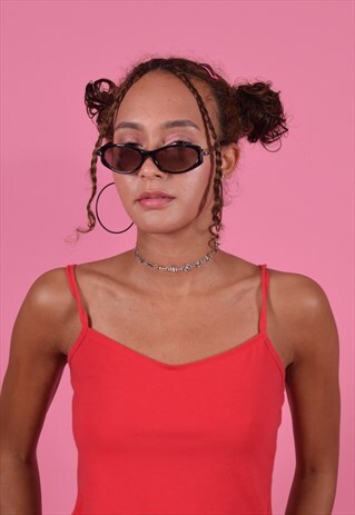 RED CHAMPION Y2K STRAPPY VEST TOP