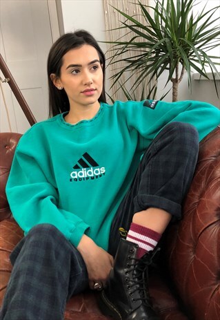 VINTAGE ADIDAS EQUIPMENT EQT SWEATSHIRT SWEATER JUMPER 90S