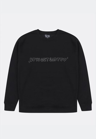 HEARTS CREWNECK BLACK