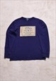 Vintage Polo Ralph Lauren Navy Patch Long Sleeve Top