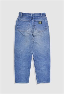 Vintage 1980s Stone Island Green-Edge Straight Leg Jeans