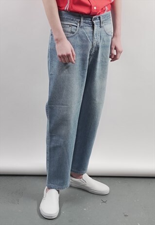 VINTAGE 90'S MOSCHINO MID-WASH JEANS