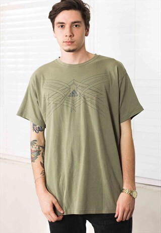 VINTAGE ADIDAS T-SHIRT LOGO 90S X 7.6