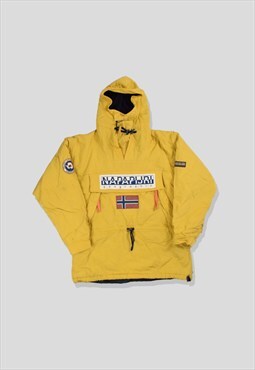 Vintage 90s Napapijri Cordura Teflon Skidoo Jacket in Yellow