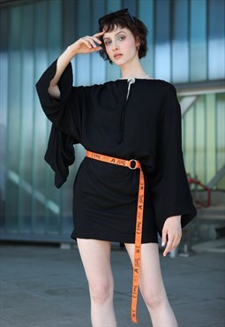 Henrik Vibskov Kimono Sleeves Mini dress Black Small