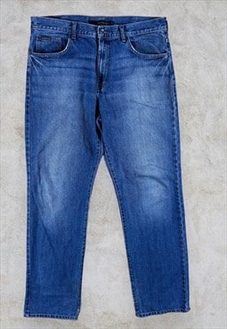 Calvin Klein Jeans Relaxed Straight Baggy Fit Blue W36 L34