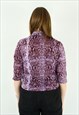 ANGELS PATTERNED BLOUSE COLLARED BOHO SHIRT BUTTON UP TOP