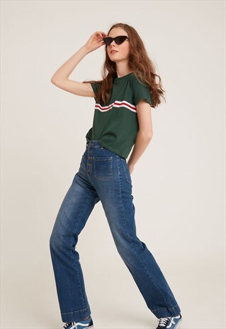 SUBDUED GREEN SPORTY T-SHIRT