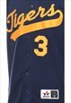 VINTAGE BUTTON FRONT TIGERS 3 SPORTS TOP - S