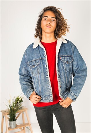 VINTAGE 80S LEVIS WINTER SHEEPSKIN JACKET / R1200C402