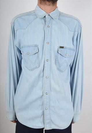 VINTAGE WRANGLER DENIM SHIRT 90'S (802)