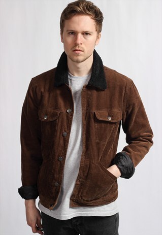 VINTAGE CORDUROY FLEECE LINED JACKET