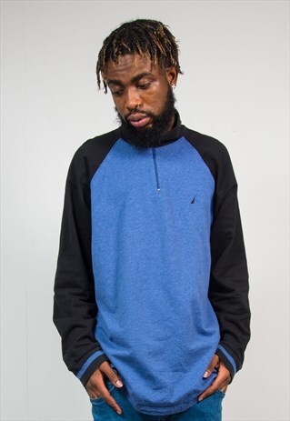 VINTAGE NAUTICA QUARTER ZIP SWEATSHIRT