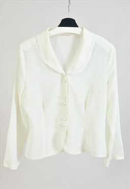 Vintage 90s blouse in white