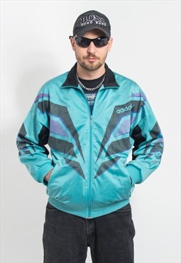 ADIDAS Vintage 80's/90's track jacket bright zip up M/L