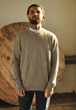 VINTAGE CHEMISE LACOSTE KNITTED JUMPER