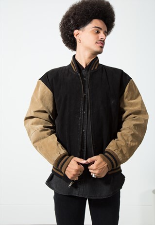 VINTAGE BOMBER SUEDE JACKET S91