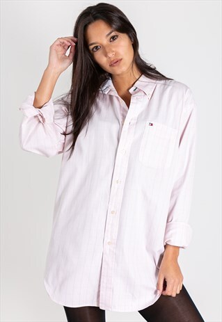VINTAGE 80S TOMMY HILFIGER CLASSIC SHIRT / S8546