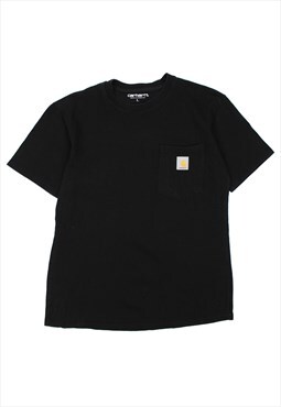 Black Carhartt thick cotton pocket t shirt