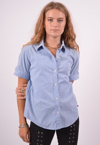 VINTAGE POLO RALPH LAUREN SHIRT BLUE