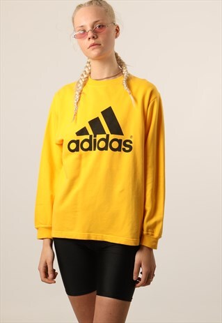 VINTAGE ADIDAS PRINTED SPELLOUT SWEATSHIRT