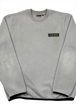 Napapijri Vintage Men's Grey Fleece Sweater