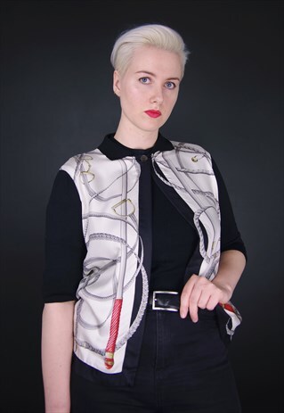 VINTAGE HERNO HORSEWHIP SILK SHIRT