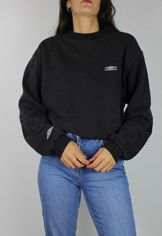 VINTAGE UMBRO SWEATSHIRT JUMPER W LOGO FRONT, SLEEVE & BACK