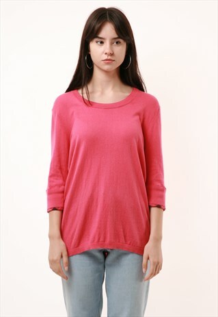 VINTAGE BURBERRY PINK KNITWEAR JUMPER 861