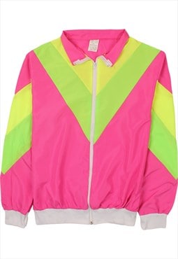 Coda 90's Lightweight Full Zip Up Windbreaker XLarge Pink