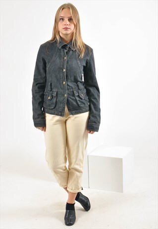 VINTAGE DENIM JACKET IN BLACK
