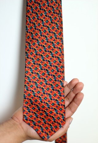 VINTAGE 90S BALMAIN RARE HAND MADE SILK TIE