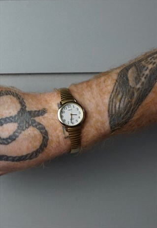 VINTAGE 1980S TIMEX GOLD WATCH