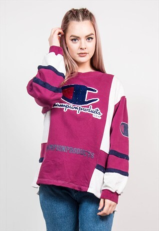 VINTAGE 90'S PURPLE CHAMPION SWEATER