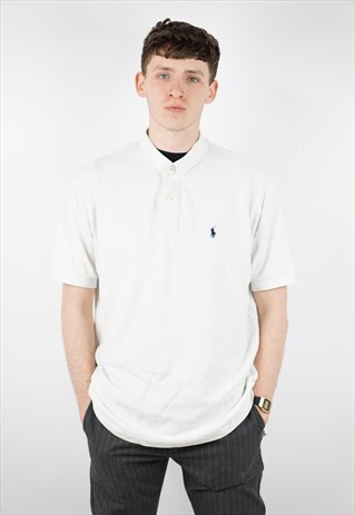 VINTAGE POLO RALPH LAUREN CREAM POLO SHIRT