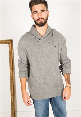 VINTAGE 80'S POLO RALPH LAUREN KNIT JUMPER / S0115