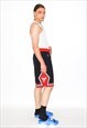 VINTAGE 90S NBA CHICAGO BULLS SHORTS IN BLACK / RED