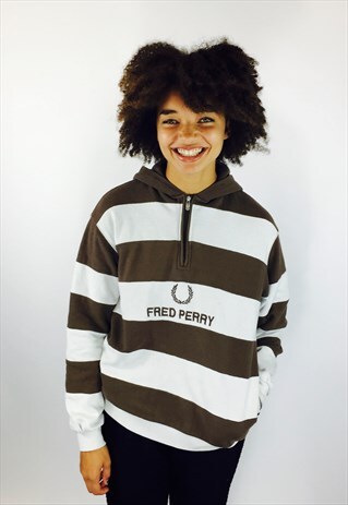 FRED PERRY EMBROIDERED HOODIE