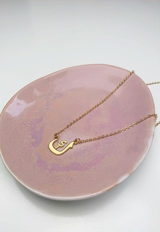 KAAF - K ARABIC INITIAL NECKLACE - 18K GOLD PLATED