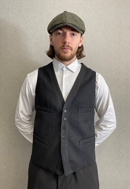 Neil Barrett wool black classic vest size 50