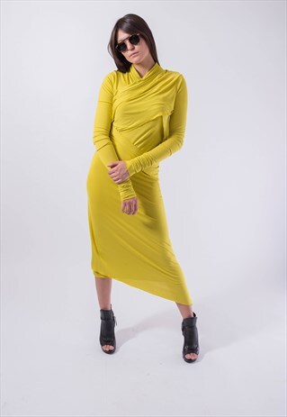 LONG SLEEVED MAXI DRESS CASUAL EVENING ELEGANT DRESS F1830