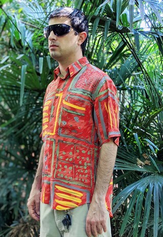 VINTAGE CRAZY PATTERN SHIRT