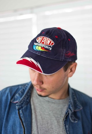 VINTAGE NASCAR CAP HAT LOGO 90S X 2.9